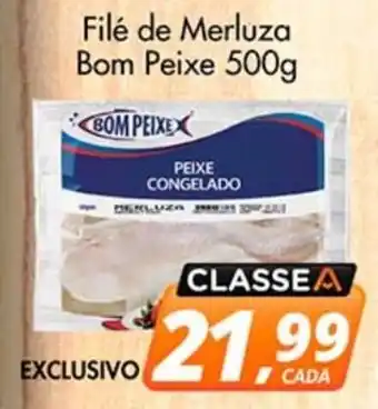 Delta Supermercados Filé de Merluza Bom Peixe oferta