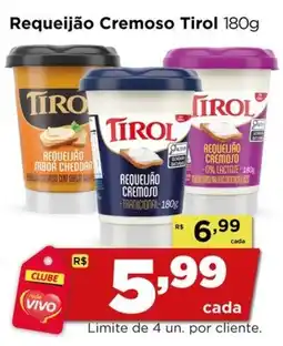 Rede Vivo Requeijão Cremoso Tirol oferta