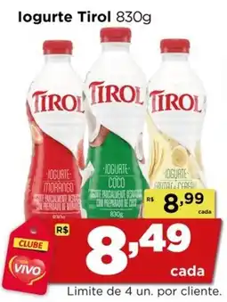 Rede Vivo logurte Tirol oferta