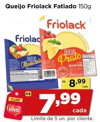 Rede Vivo Queijo Friolack Fatiado oferta