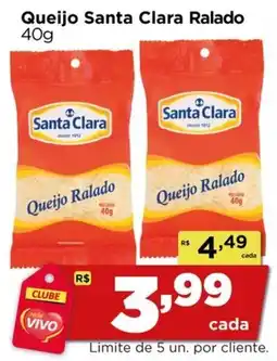 Rede Vivo Queijo Santa Clara Ralado oferta