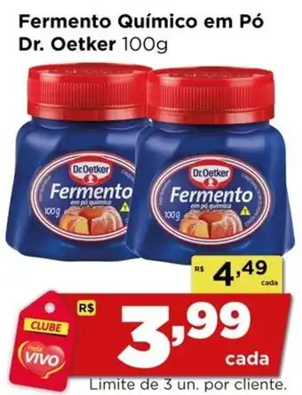 Rede Vivo Fermento Químico em Pó Dr. Oetker oferta