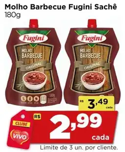 Rede Vivo Molho Barbecue Fugini Sachê oferta