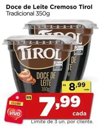 Rede Vivo Doce de Leite Cremoso Tirol Tradicional oferta