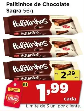 Rede Vivo Palitinhos de Chocolate Sagra oferta