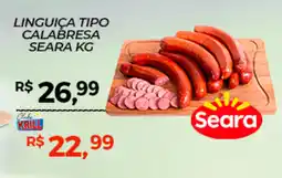 Rede Krill Linguiça tipo calabresa seara oferta