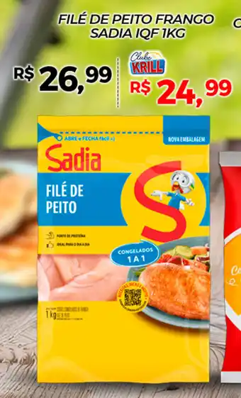 Rede Krill Filé de peito frango sadia iqf oferta