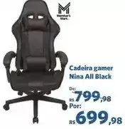 Sam's Club Cadeira gamer all black oferta