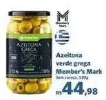 Sam's Club Member's mark - azeitona verde grega oferta