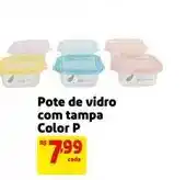 Mercado Extra De - pote de vidro com tampa color p oferta