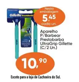 Imec Supermercados Aparelho P/Barbear Prestobarba UltraGrip Gillette oferta