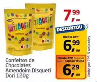 Tenda Atacado Confeitos de Chocolates Amendoim Disqueti Dori oferta