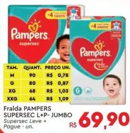 Komprao Atacadista Fralda PAMPERS SUPERSEC L+P-JUMBO oferta