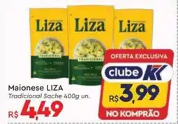 Komprao Atacadista Maionese LIZA Tradicional Sache oferta