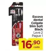 Carrefour Colgate - escova dental slim soft black oferta