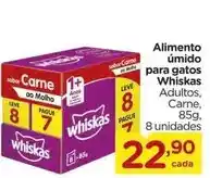 Carrefour Whiskas - alimento úmido para gatos oferta