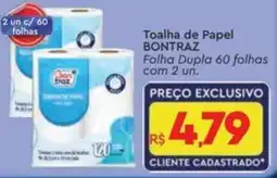 Komprao Atacadista Toalha de Papel BONTRAZ Folha Dupla 60 folhas com 2 un. oferta