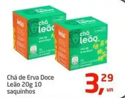 Tenda Atacado Chá de Erva Doce Leão oferta