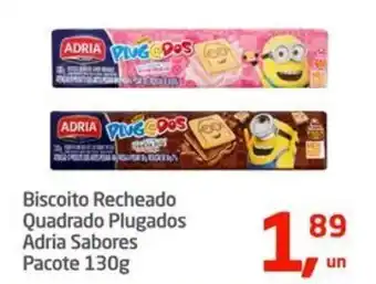 Tenda Atacado Biscoito Recheado Quadrado Plugados Adria Sabores Pacote oferta