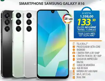 Lojas Cem Smartphone samsung galaxy a16 oferta