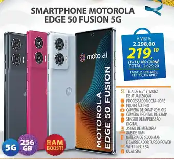 Lojas Cem Smartphone motorola edge 50 fusion 5g oferta