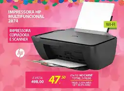 Lojas Cem Impressora hp multifuncional 2874 oferta