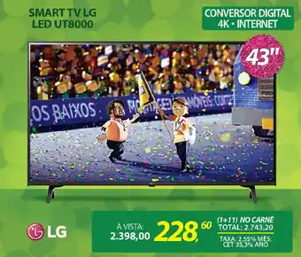 Lojas Cem Smart tv lg led ut8000 oferta