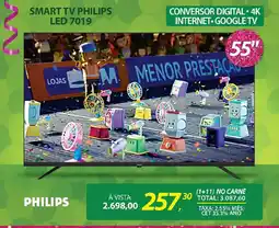 Lojas Cem Smart tv philips led 7019 oferta