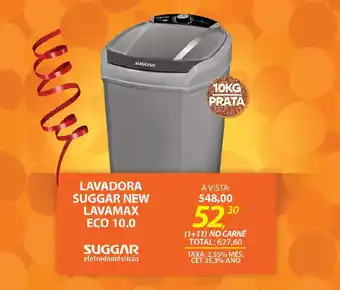 Lojas Cem Lavadora suggar new lavamax eco 10.0 oferta