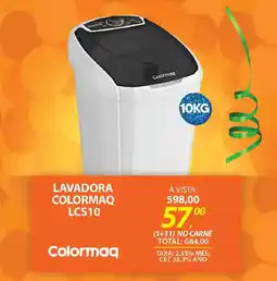 Lojas Cem Lavadora colormaq lcs10 oferta