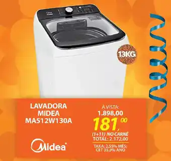 Lojas Cem Lavadora midea ma512w130a oferta