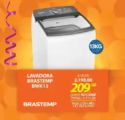 Lojas Cem Lavadora brastemp bwk13 oferta