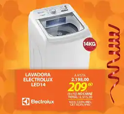 Lojas Cem Lavadora electrolux led14 oferta