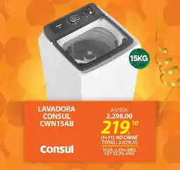 Lojas Cem Lavadora consul cwn15ab oferta