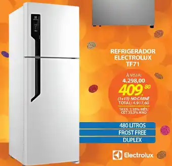 Lojas Cem Refrigerador electrolux tf71 oferta