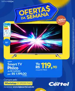 Lojas Certel Smart TV Philco 32" oferta