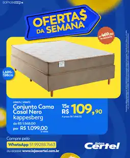 Lojas Certel Conjunto Cama Casal Nero kappesberg oferta