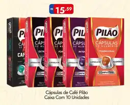 Supermercados Rondon Cápsulas de Café Pilão Caixa oferta