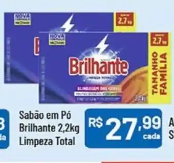 Supermercados Goes Sabão em Pó Brilhante Limpeza Total oferta