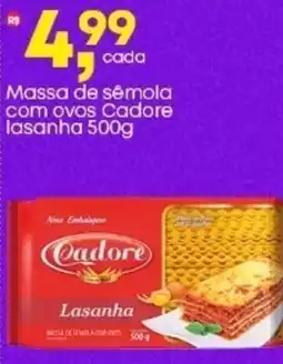 Frangolândia Massa de semola com ovos Cadore lasanha oferta