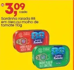 Frangolândia Sardinha ralada 88 em óleo ou molho de tomate oferta