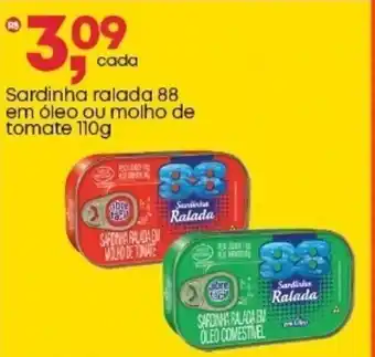 Frangolândia Sardinha ralada 88 em óleo ou molho de tomate oferta