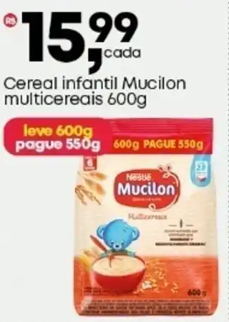 Frangolândia Cereal infantil Mucilon multicereais oferta