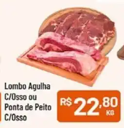 Supermercados Goes Lombo Agulha C/Osso ou Ponta de Peito C/Osso oferta