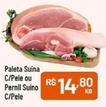 Supermercados Goes Paleta Suína C/Pele ou Pernil Suino C/Pele oferta