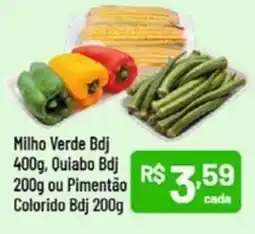 Supermercados Goes Milho Verde Bdj, Quiabo Bdj ou Pimentão Colorido Bdj oferta