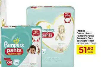 Carrefour Fraldas Descartáveis Pampers Pants Premium Care Ou Ajuste Total oferta