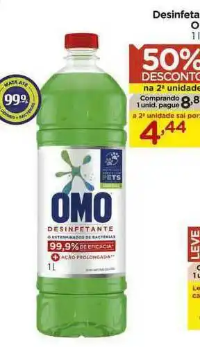 Carrefour Desinfetante Omo 50% Desconto Na 2a Unidade oferta