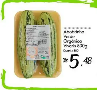 Giassi Supermercados Abobrinha Verde Orgânica Vivaris oferta