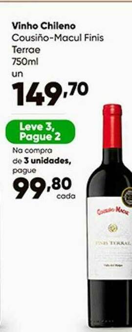 Vinho Chileno Cousiño-macul Finis Terrae